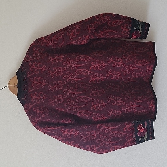 Icelandic Design Sweater Lined Jacket Red Size S - Picture 5 of 8